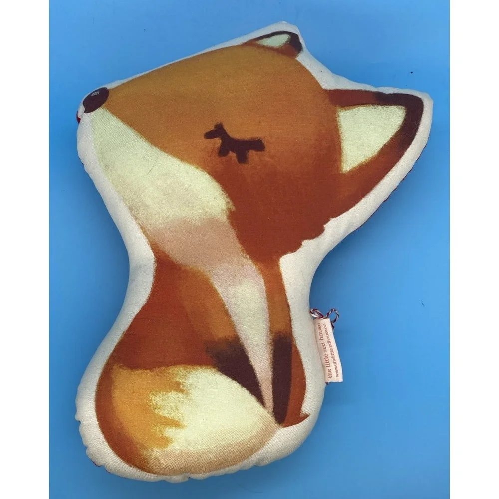 The Little Red House Sleeping Fox Plush Pillow Aggie Cheung Woodland Decor Rare